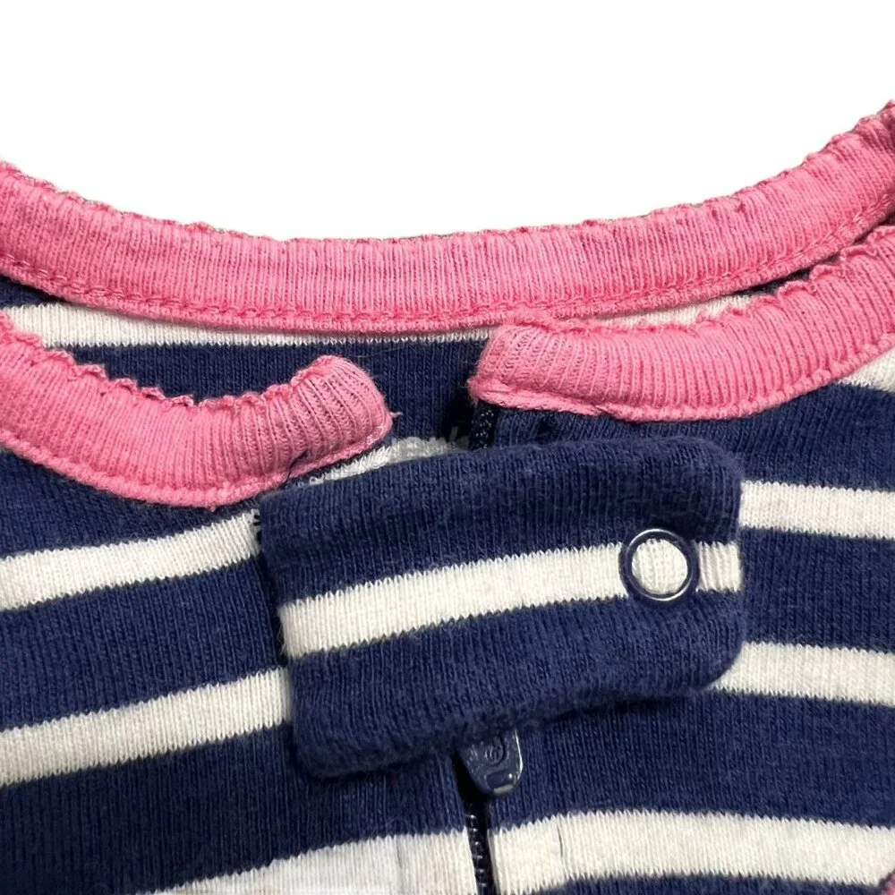 Carter's 12m Striped Butterfly Zipper Sleeper Pajamas